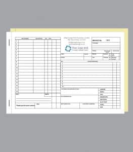 Car Body Repair Invoice Landscape