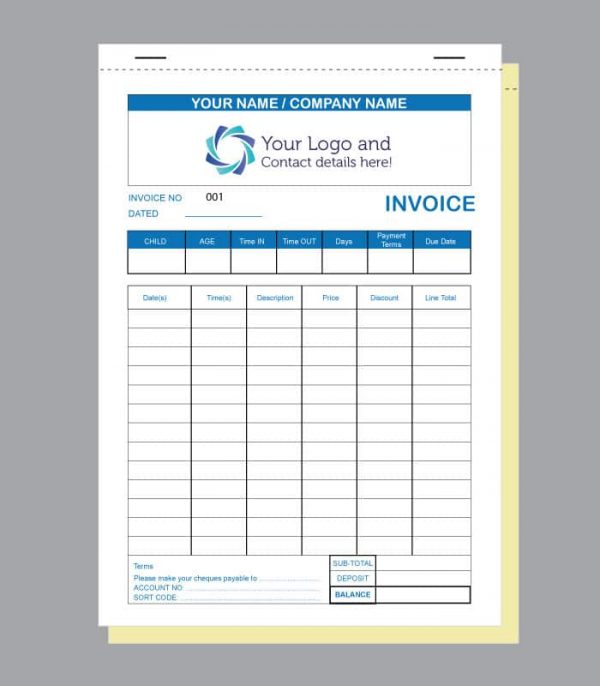 childminding-invoice-a5-printed-invoice-book