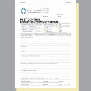 Pest Control Inspection Form