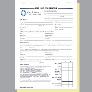 Used Vehicle Sales Invoice