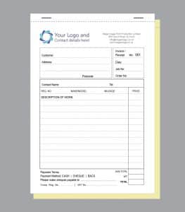 Printed Invoice Book