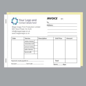 Invoice Receipt Window Cleaning Book