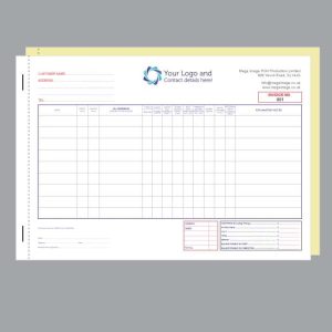 Glazing UPVC Purchase Order Invoice