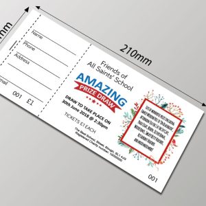 Personalised Raffle Tickets - Printed invoice books